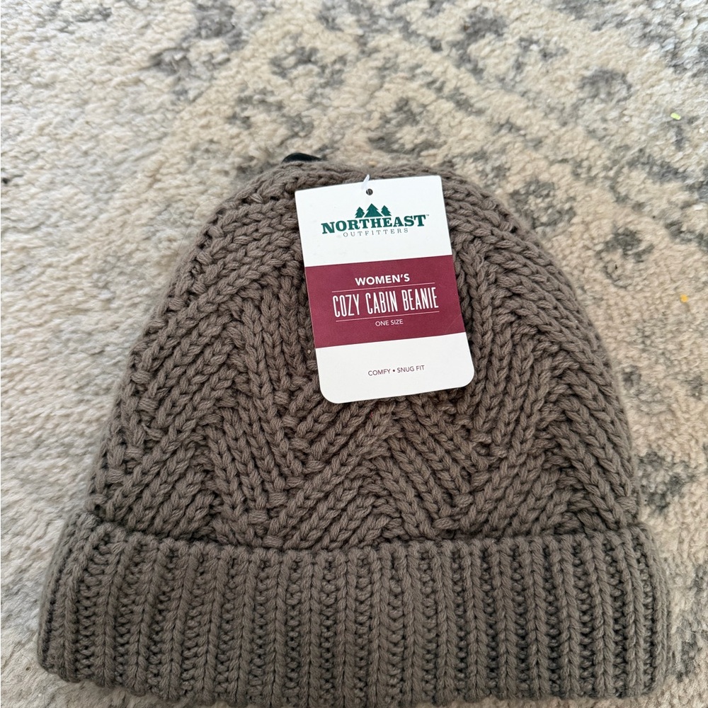Alpine Design Brown Cozy Cabin Beanie